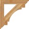 Ekena Millwork Merced Traditional Rough Sawn Bracket, Western Red Cedar, 4"W x 30"D x 30"H BKT04X30X30MRC01RWR - alternate 4